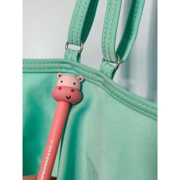 RoseGal Flounce Bikini Top Bundle 5 Tops Striped Cactus Red Turquoise Purple 1X - Picture 5 of 16